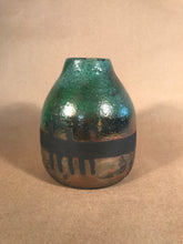 Load image into Gallery viewer, Raku Mid Stripe Vase