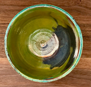 Iridescent Raku Bowl