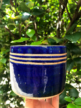 Load image into Gallery viewer, Line Series - Navy Blue Planter
