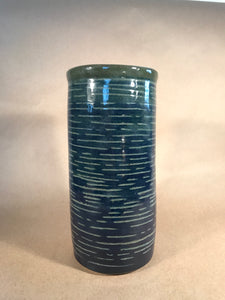 Blue Wash Vase