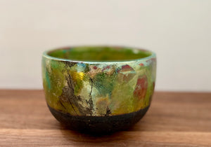 Iridescent Raku Bowl