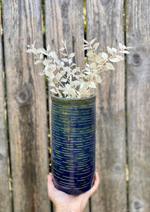 Blue Wash Vase