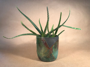 Raku Aloe Planter