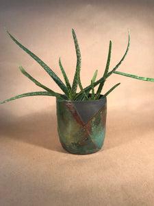 Raku Aloe Planter