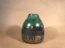 Load image into Gallery viewer, Raku Mid Stripe Vase
