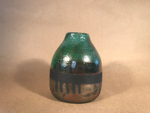 Raku Mid Stripe Vase