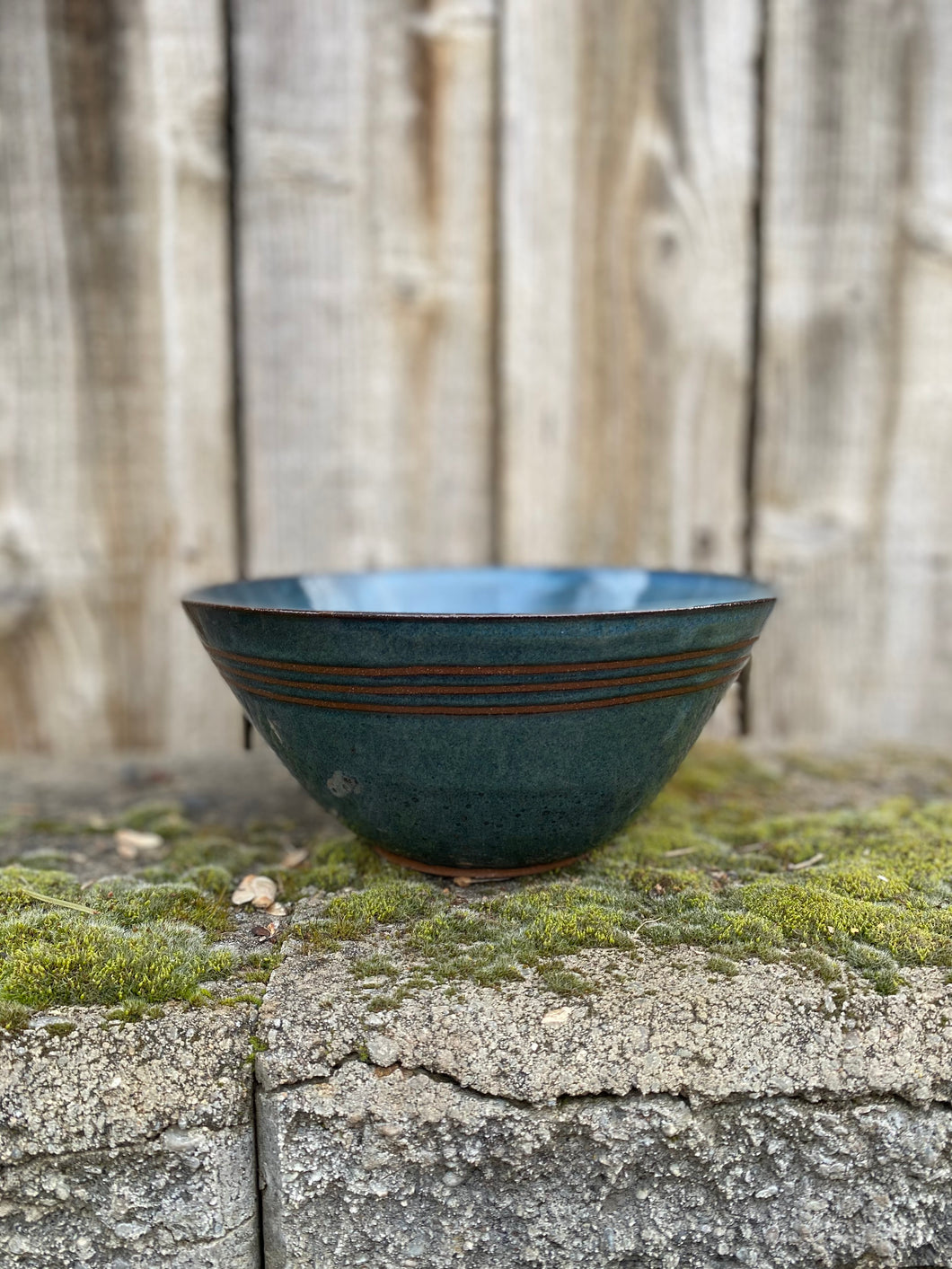 Large Blue Serving Bowl